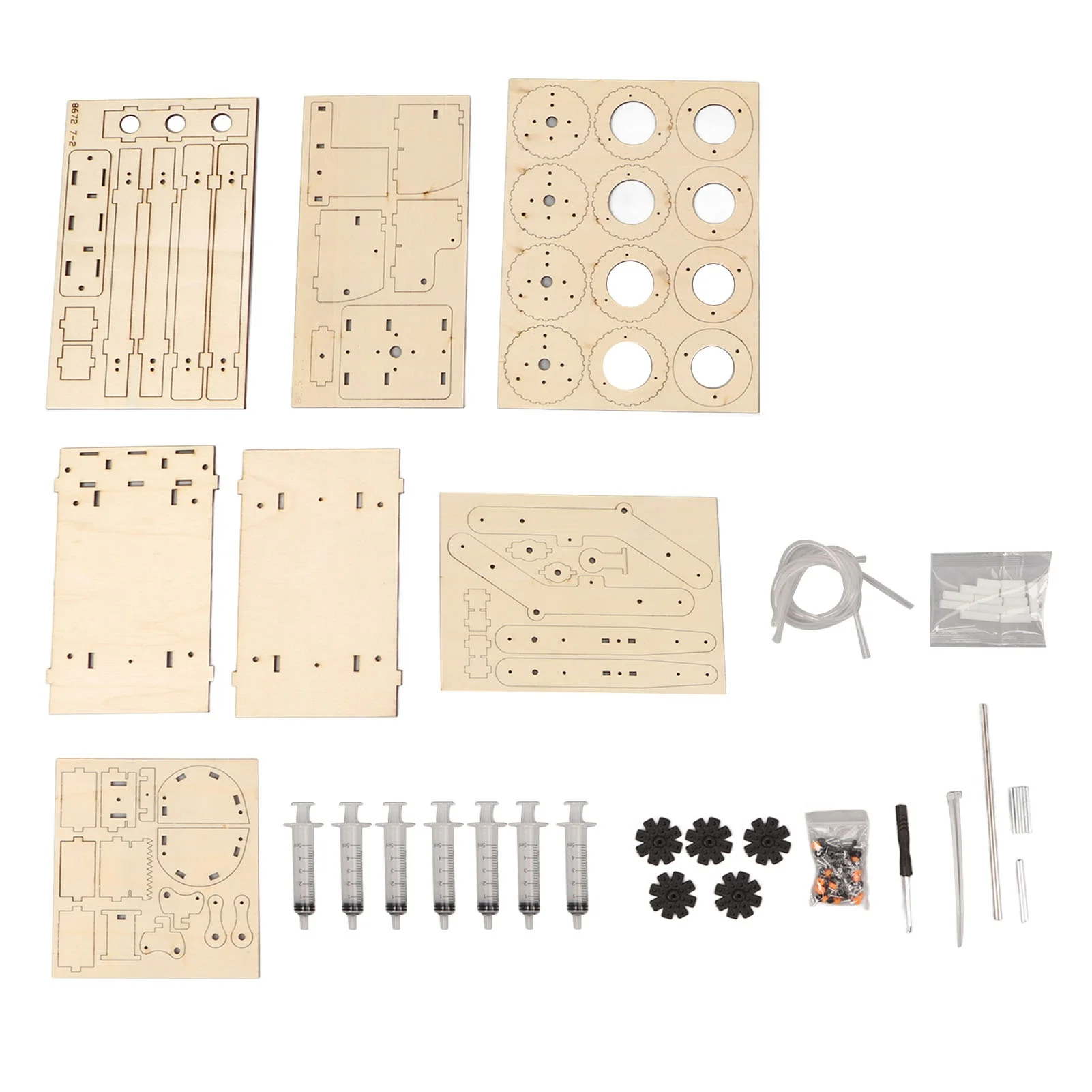 Wooden Hydraulic Excavator DIY Manual Detachable Educational Stimulation Hydraulic Excavator Model