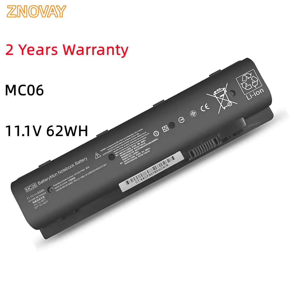 

MC06 MC04 Laptop Battery For HP ENVY 17t-n100 m7-n011dx 17t-n000 m7-n109dx HSTNN-PB6L HSTNN-PB6R 806953-851 11.1V 62WH