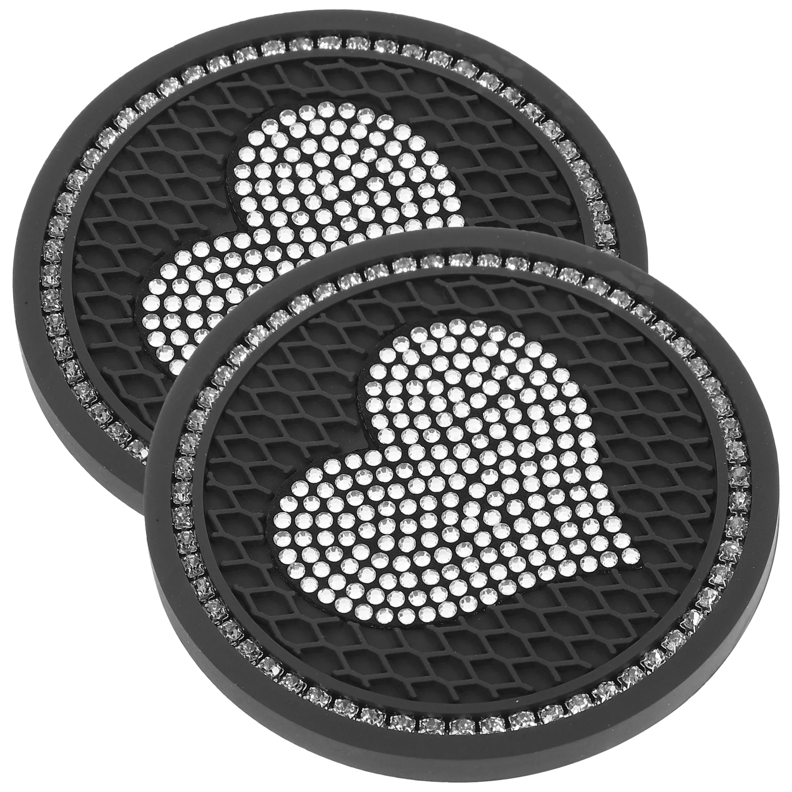 

2Pcs Car Cupholder Coaster Anti-Skid Tumbler Pads Absorbent Cup Mats Protective Car Decor for Men Women Cup Mats
