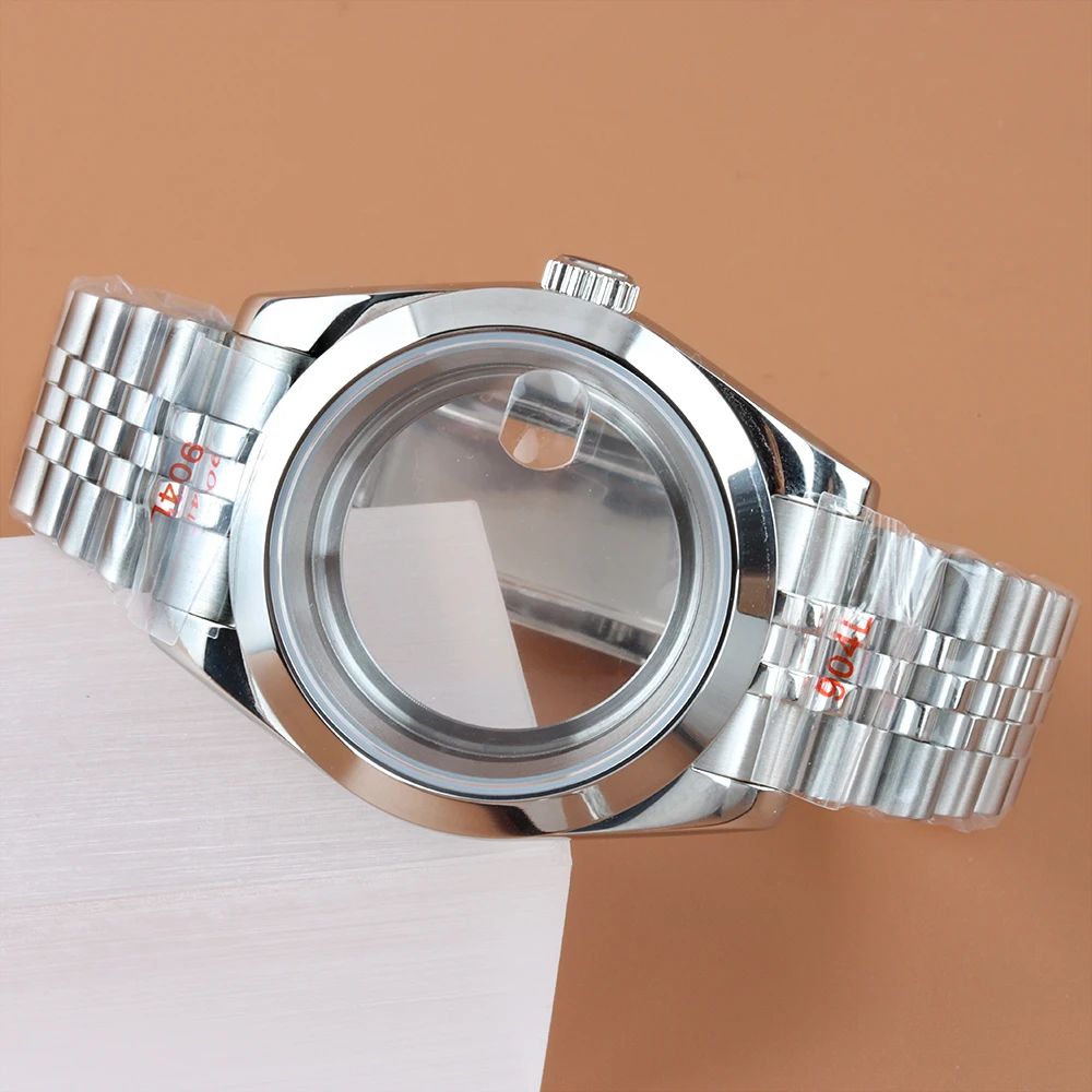 

Sapphire Glass 36mm 39mm Watch Case Fit Seiko nh35 nh36 Automatic Movement 316L Stainless Steel Jubilee Bracelet Datejust Case