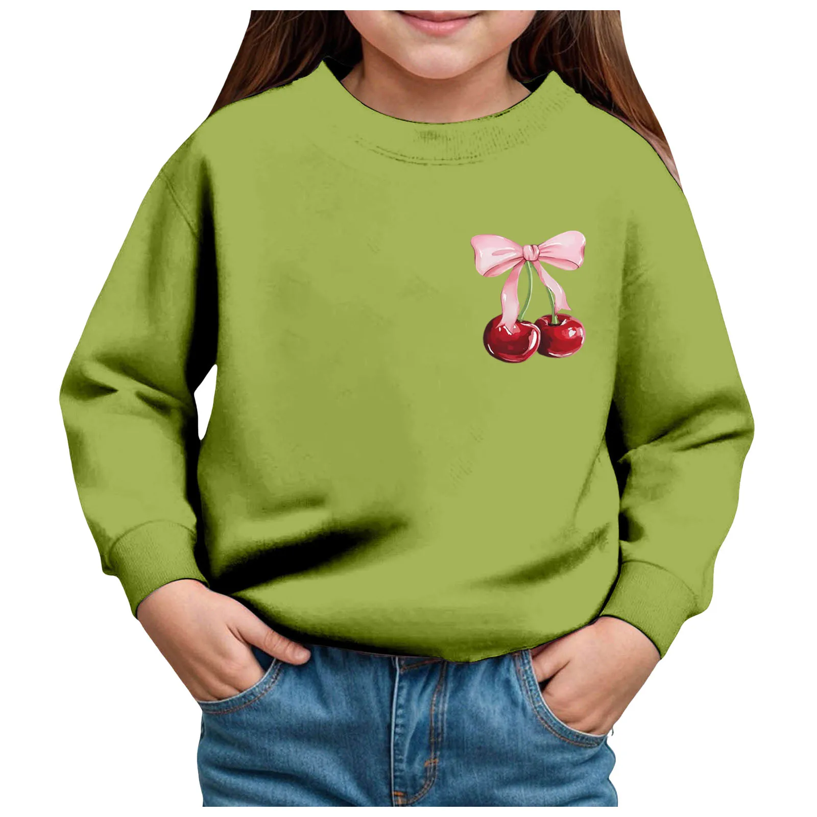 

Girls Hatless Sweatshirt Regular Long Sleeve Comfortable Soft Skin Friendly Round Neck Print Toddler Jackets Boys