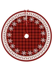 36/48/60 Inch Kerstboom Rok, Premium Kerstboom Rok Kerstversieringen & Decoraties, Rustieke Kerstboom Rok Chr