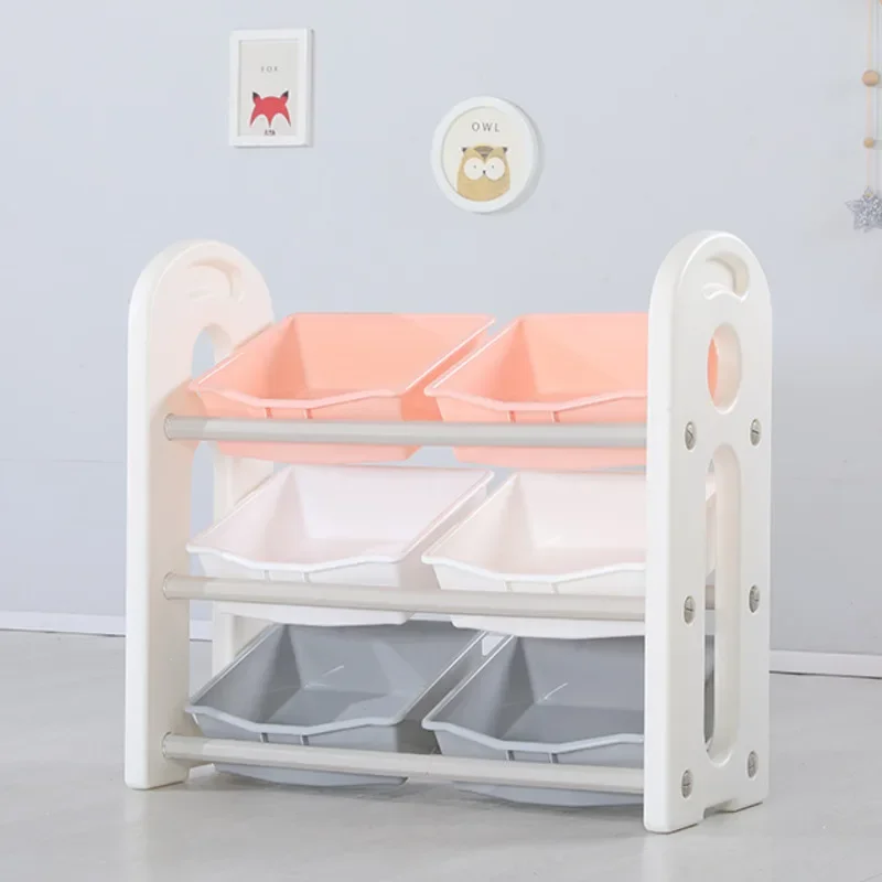 

Children's Toy Storage Rack Living Room Household Sundries Storage Baskets Infant Clothing Large Capacity Storage Shelves