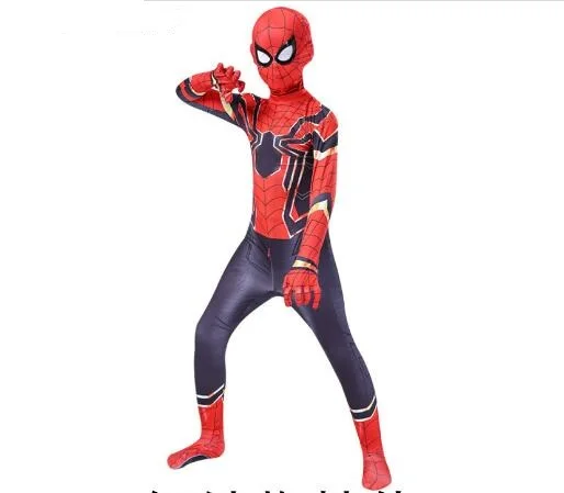 Morales Longe From Home Spider Costume Cosplay Peter Parker Zentai Costume da supereroe per bambini Spandex