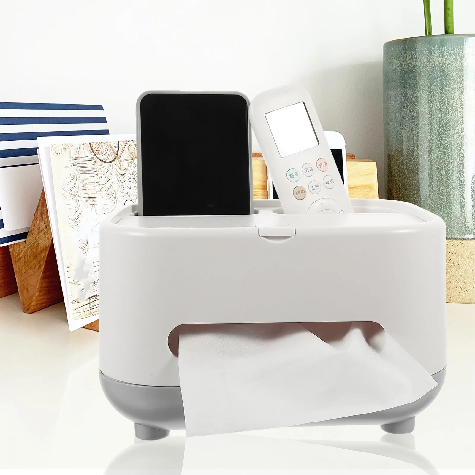 

Multifunctional Tissue Box Square Lightweight Storage Container Napkin Holder Desk ganizer Paper Towel Box Living