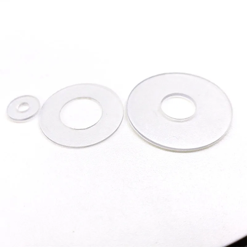 

Soft/Hard Plastic transparent Pvc Flat Washer 2/3/4-/8 Plain Gasket Size(Inner* Outer * Thickness) Silicone Avirulent Insipidity