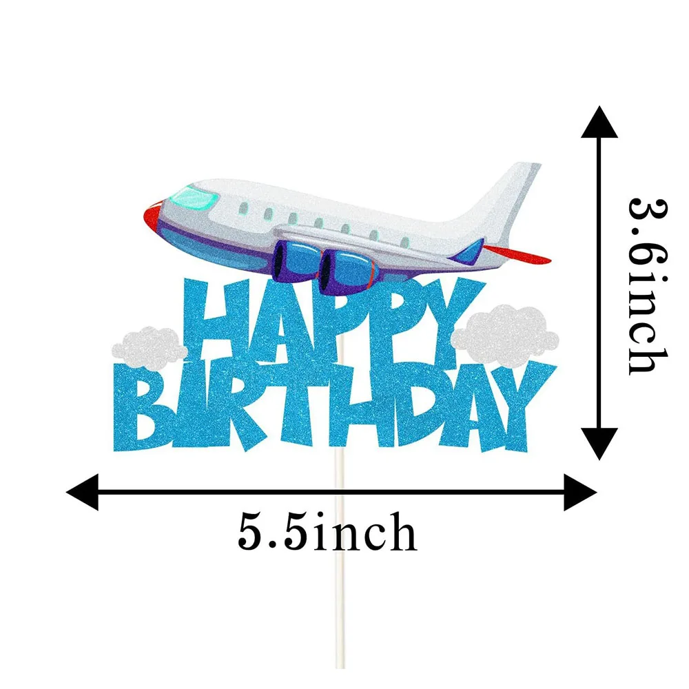 طائرة عيد ميلاد سعيد كعكة توبر الطائرات السفر تحت عنوان حفلة عيد ميلاد كعكة الديكورات استحمام الطفل الاطفال طائرة لوازم الحفلات