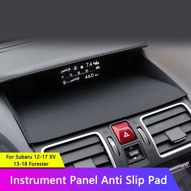 QHCP Silicone Anti-Slip Mat Phone Holder Ornament Non-slip Dashboard Pad For Subaru Forester 13-18 XV 12-17 Interior Accessories