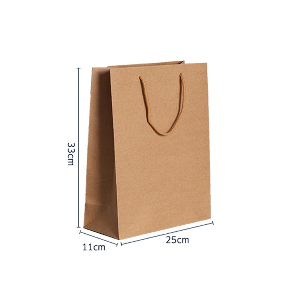 Bolso de mano Kraft marrón, bolsas de transporte creativas con asa plana, bolsas de papel para el hogar, fiesta, compras reciclables, nuevo