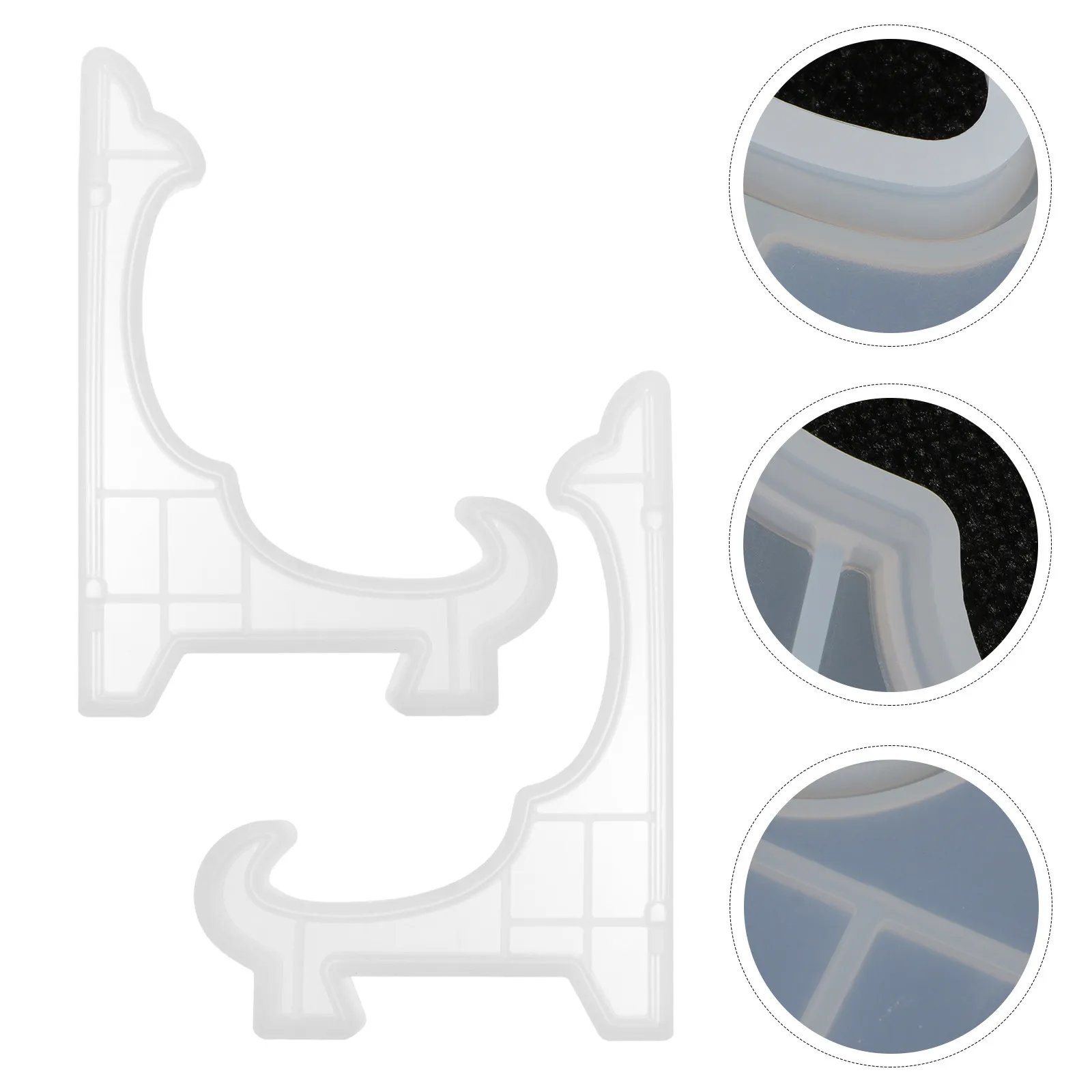 2Pcs Non Stick Silicone Mold for DIY Crystal Resin Display Rack Jewelry Storage Stand Desktop Decoration Craft Project Easy Pour