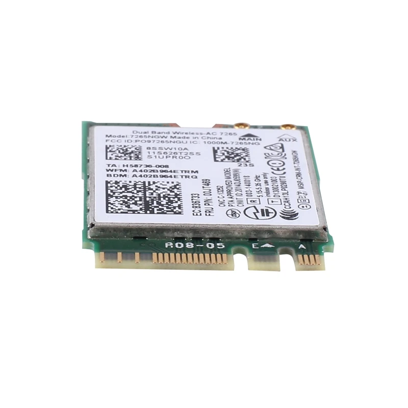 1 PCS AC7265 7265NGW Wifi Card FRU00JT469 802.11AC NGFF BT4.0 Replacement Parts For Lenovo Thinkpad E550 E455 E555 Series