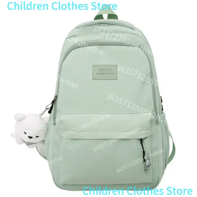 Mochila universitaria impermeable de alta capacidad para mujer, bolso escolar para computadora portátil, bolsa de libros de viaje para niña linda, moda femenina, nueva