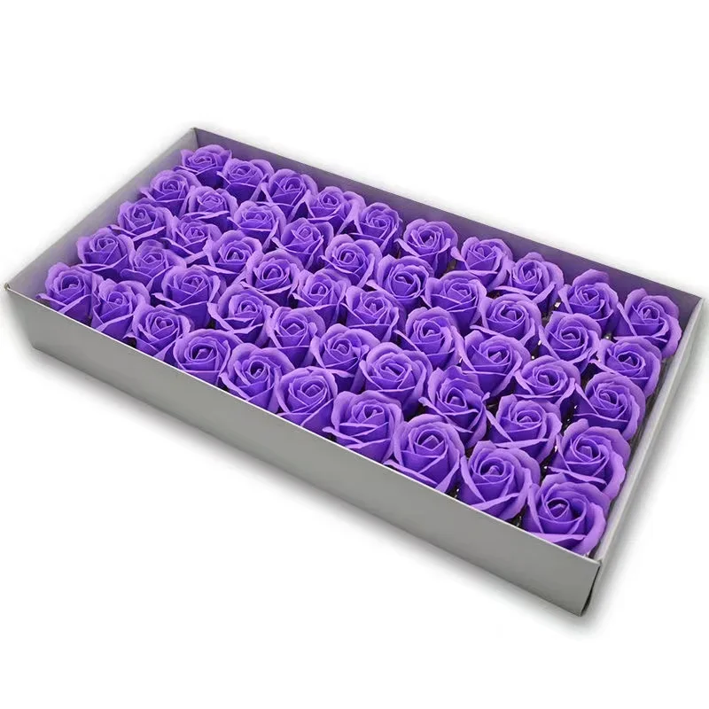 Spilewka 50 teile/los Künstliche Blume Rosen Köpfe Dia4,5 cm Schönheit Hochzeit Valentinstag Geschenk Rosen Bouquet Home Party Dekoration Blumen 10