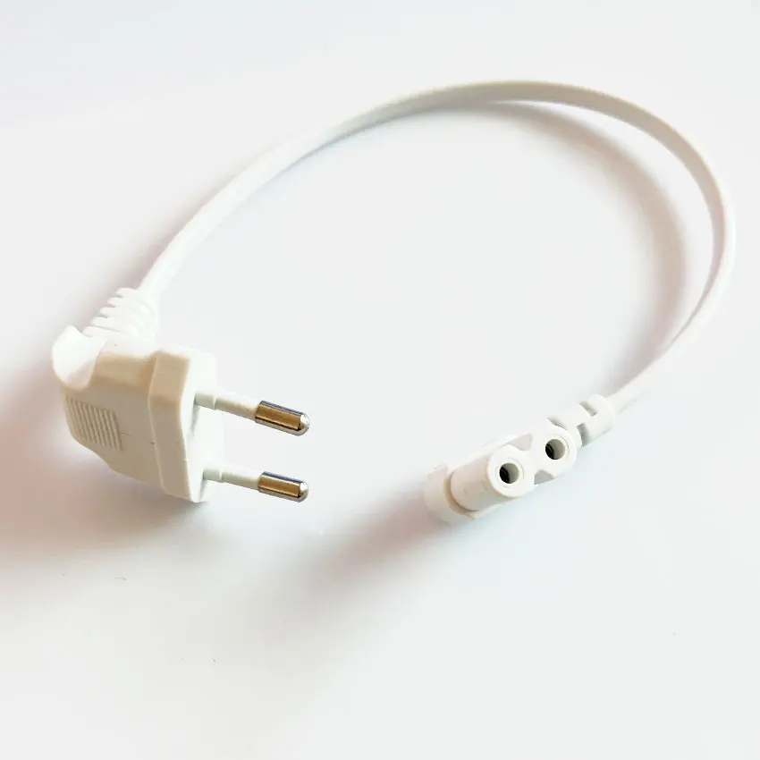 0.3M 90 Degree Schuko CEE7/16 Europe 2pin Male to Right Angled IEC 320 C7 Power Supply Cord Cable image 2