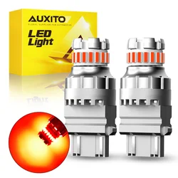 AUXITO T25 3156 3157 LED Light Bulb 3057 P27/7W LED Canbus Signal Lamp DC 12V White Amber Red Car Parking Rear Brake Lights DRL