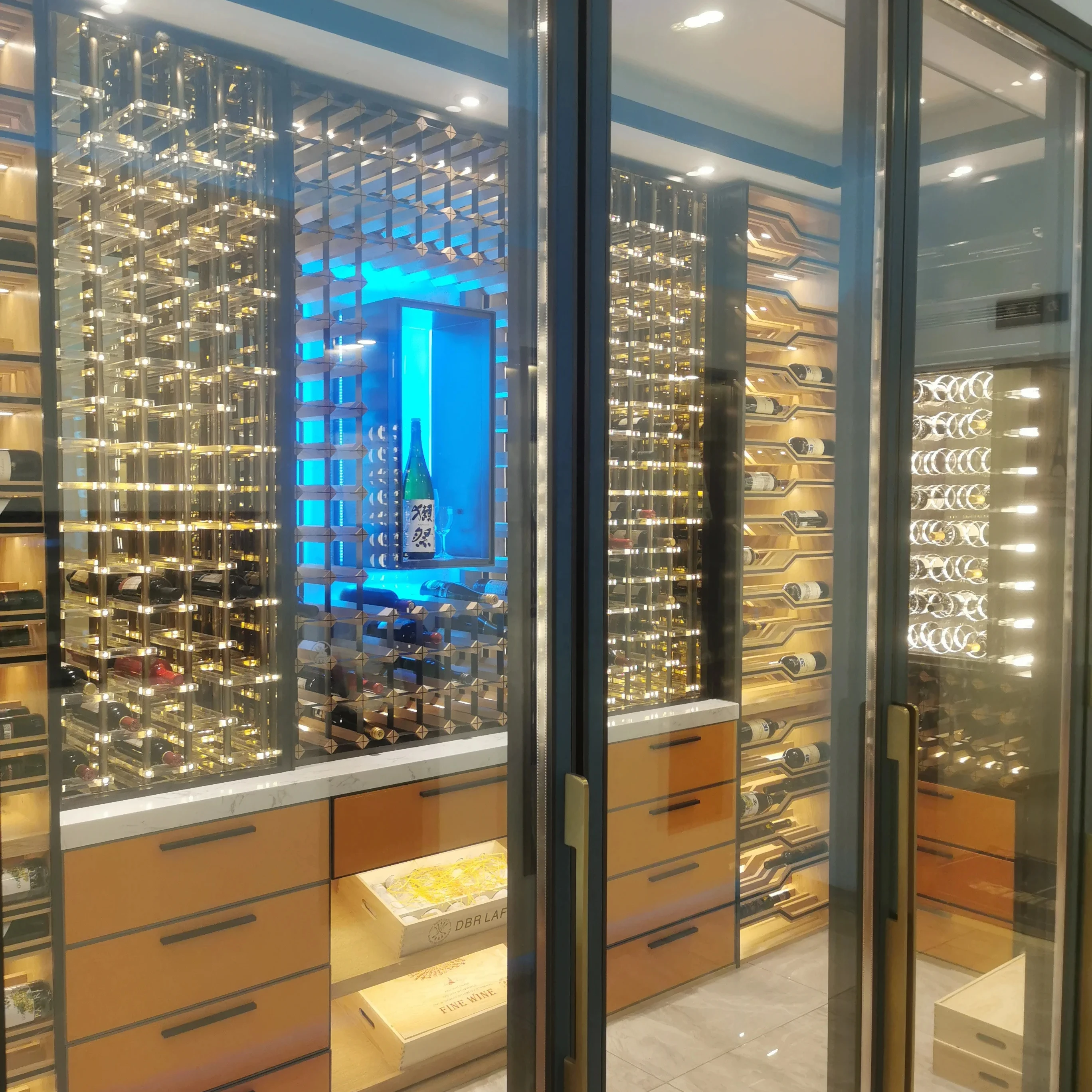 

Stainless Steel High Quality Glass Display Wine Cellar Cooling Unit Fridge Refrigerator Red Wine Cooler