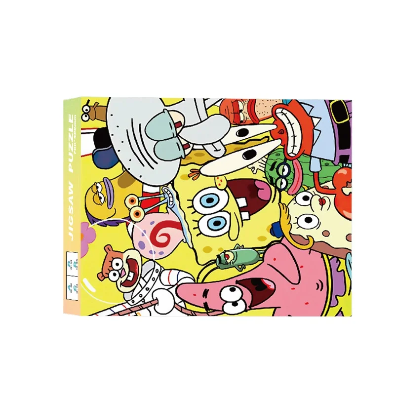 Puzzle de 1000 pièces Bob l'éponge : Jeu de décompression et d'assemblage pour adultes, cadeau éducatif