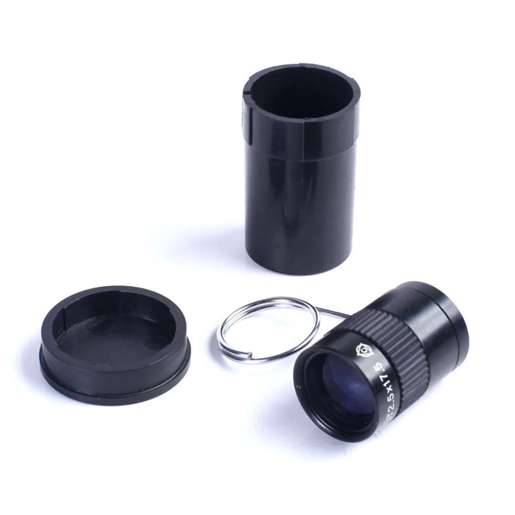 

2.5x Magnification Ultra Miniature Monocular Telescope 2.5x17.5mm Finger Buckle Pocket Handheld Telescope for Travel Concert