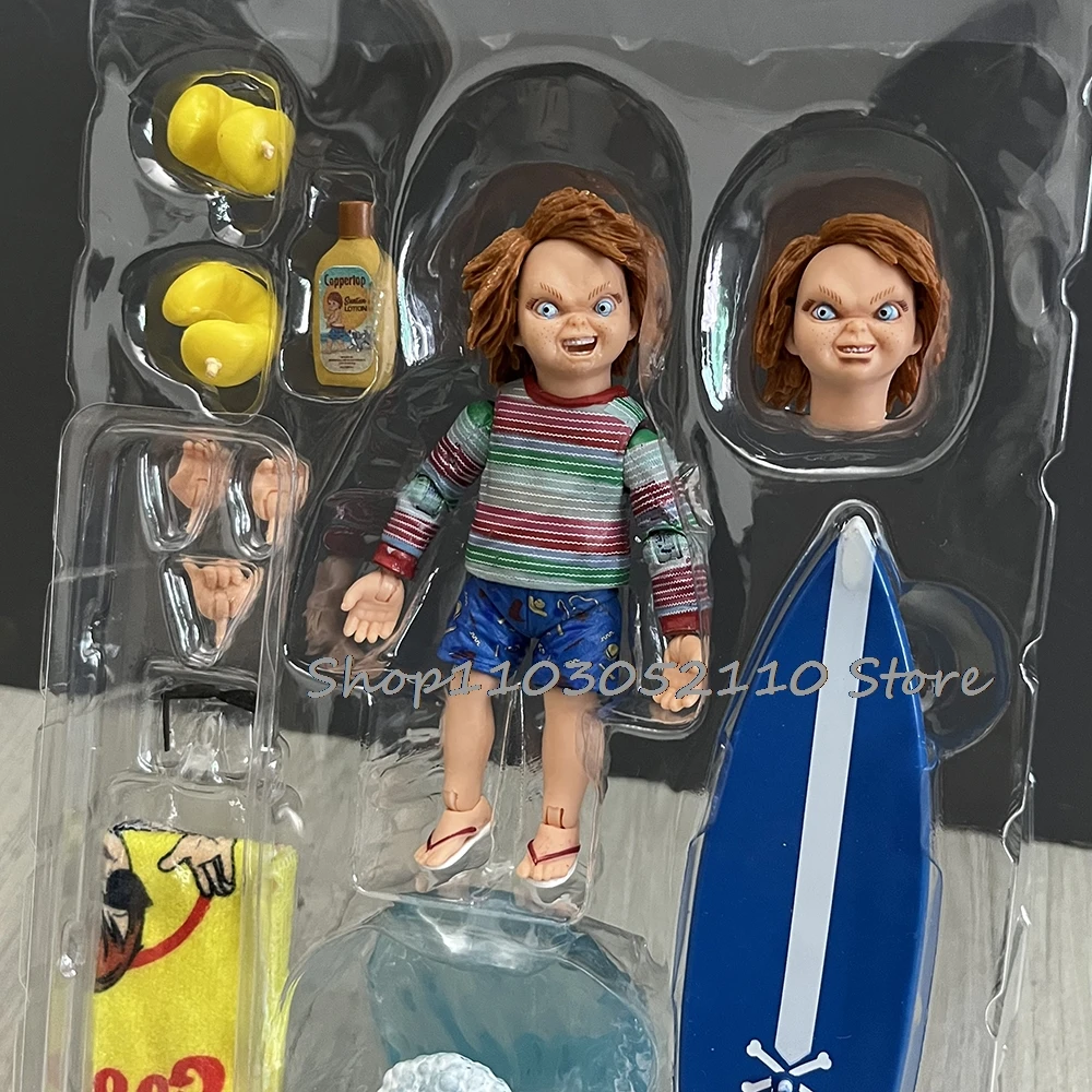 Chucky Sdcc Action Figure Surf's UP Chucky Child'S Play Chucky Figure Halloween Birthday Gifts Toys Model Doll view 2