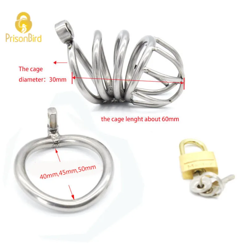 Chaste Bird New High quality Male Chastity Device Bird Lock Stainless Steel Cock Cage A224-2