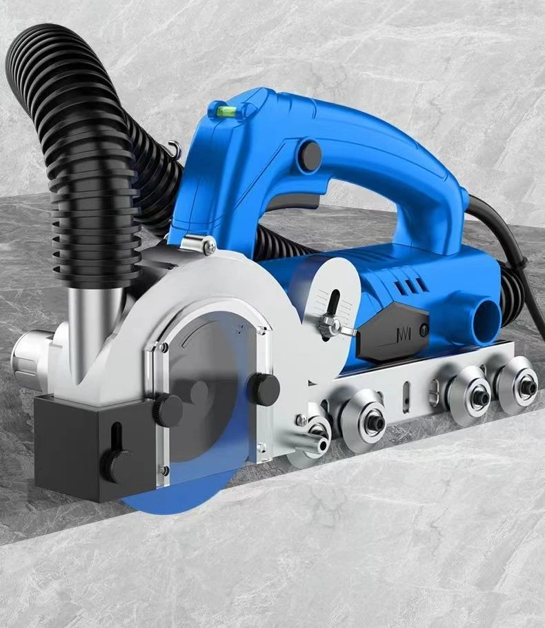 Upgrade Electric Tile Groove Cleaner with Dust Extraction, 3rd Gen Self-Suction Seam Opener for Grout Removal