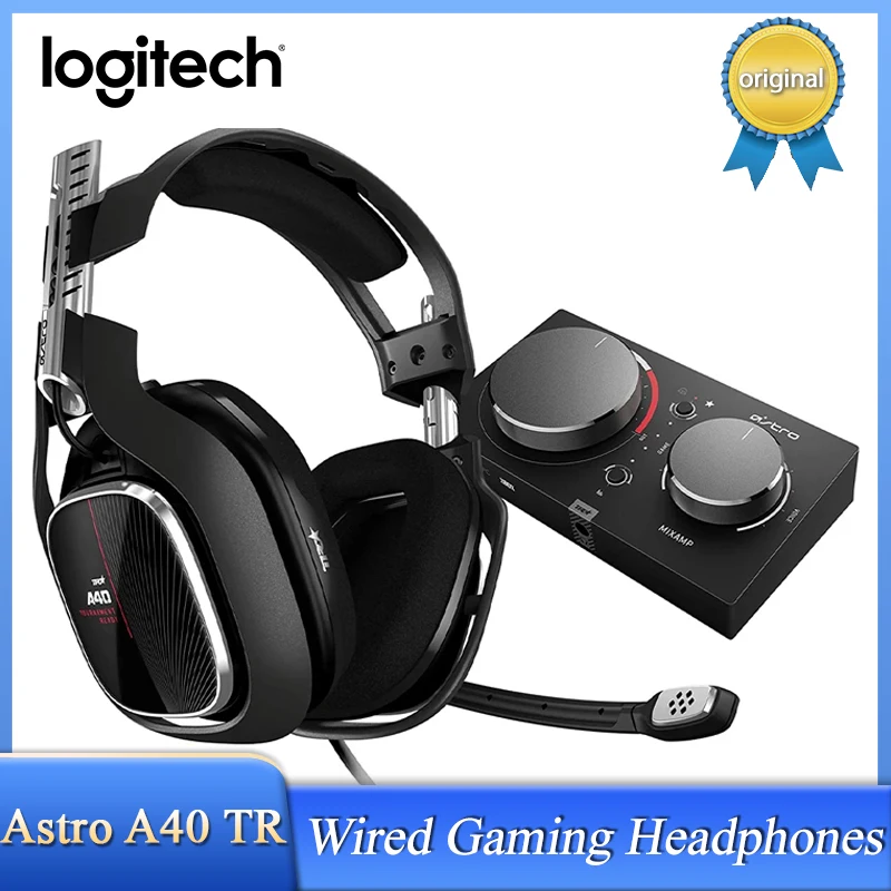 سماعة ألعاب جديدة من Logitech Astro A40 TR لعام 100% مع ميكروفون احترافي لإلغاء الصوت سماعات رأس لأجهزة الكمبيوتر المحمول Xbox/PS