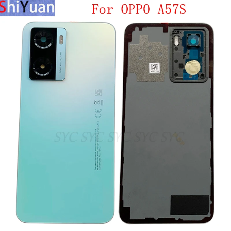 

Original Battery Cover Rear Door Panel Housing Case For OPPO A57S Back Cover with Camera Lens Replacement Parts