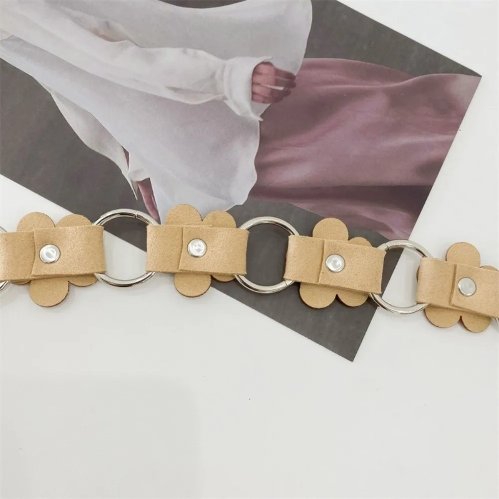 Trendy Vintage Women's Belt Ethnic Boho Leather Waist Rope Floral Sweet Dress Jeans Belt Waist Accessories