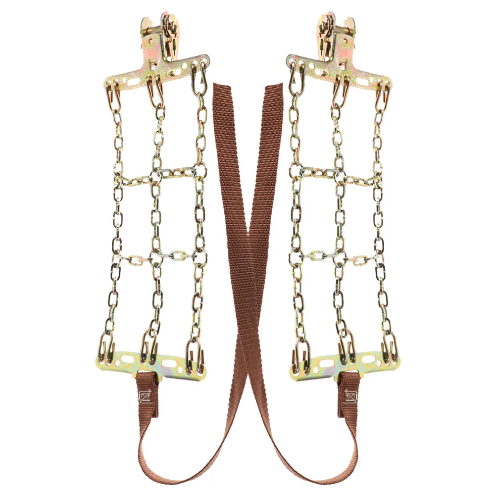

2Pcs Winter Tire Chains Car Snow Chains Durable Construction Easy to Install for Challenging Terrains Car Tire Chain