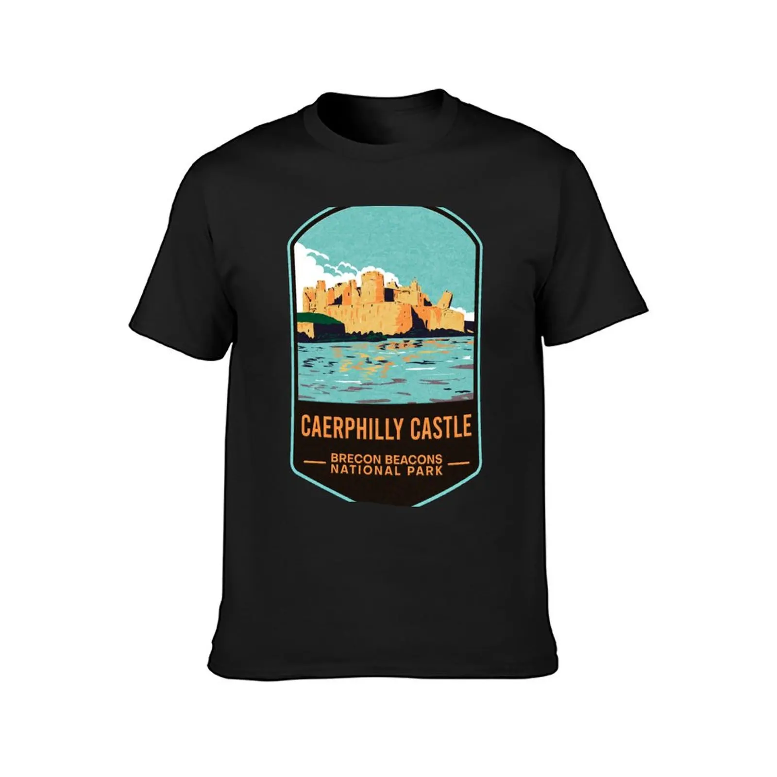 Caerphilly Castle Brecon Beacons National Park T-Shirt summer tops kawaii clothes t shirts for men