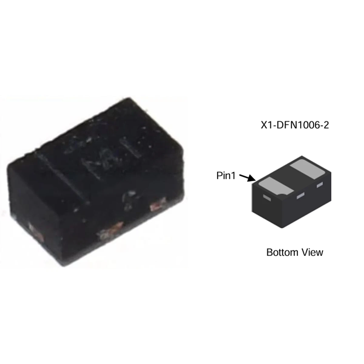 D5V0H1B2LP-7B Marking MI M1 X1-DFN1006-2 NEW Original HIGH SURGE BIDIRECTIONAL TVS DIODE Bidirectional 5.5V 12.5V 30A@8/20us