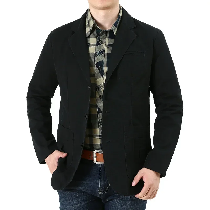 

2023 New Spring Washed Casual Suit Jacket for Men's Loose Large Men's Casual Suit