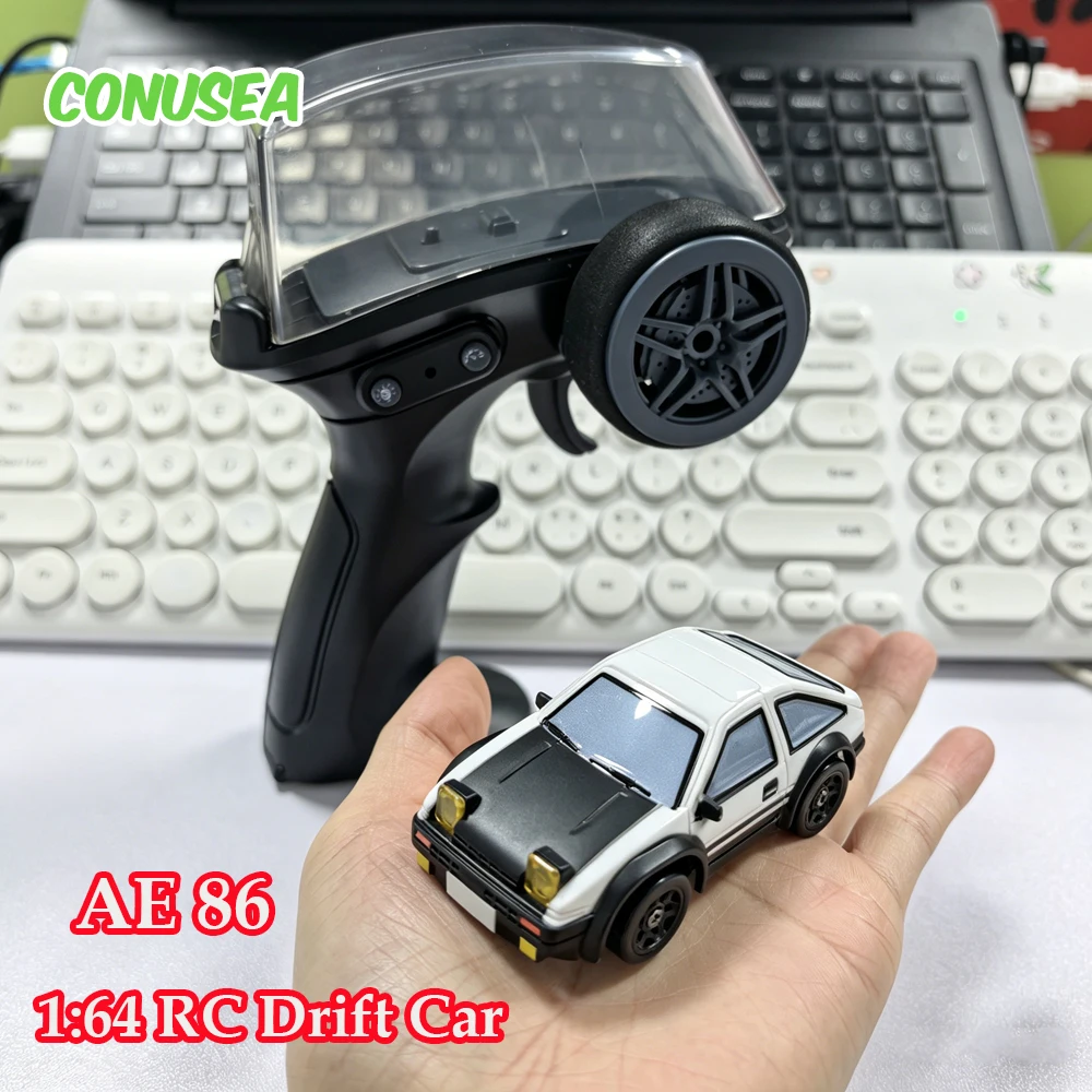 

AE86 Rc Racing Car 1/64 Desktop Model Mini Remote Control Cars 2.4G Radio Control Drift Vehicle Electric Toy Boys Children Games