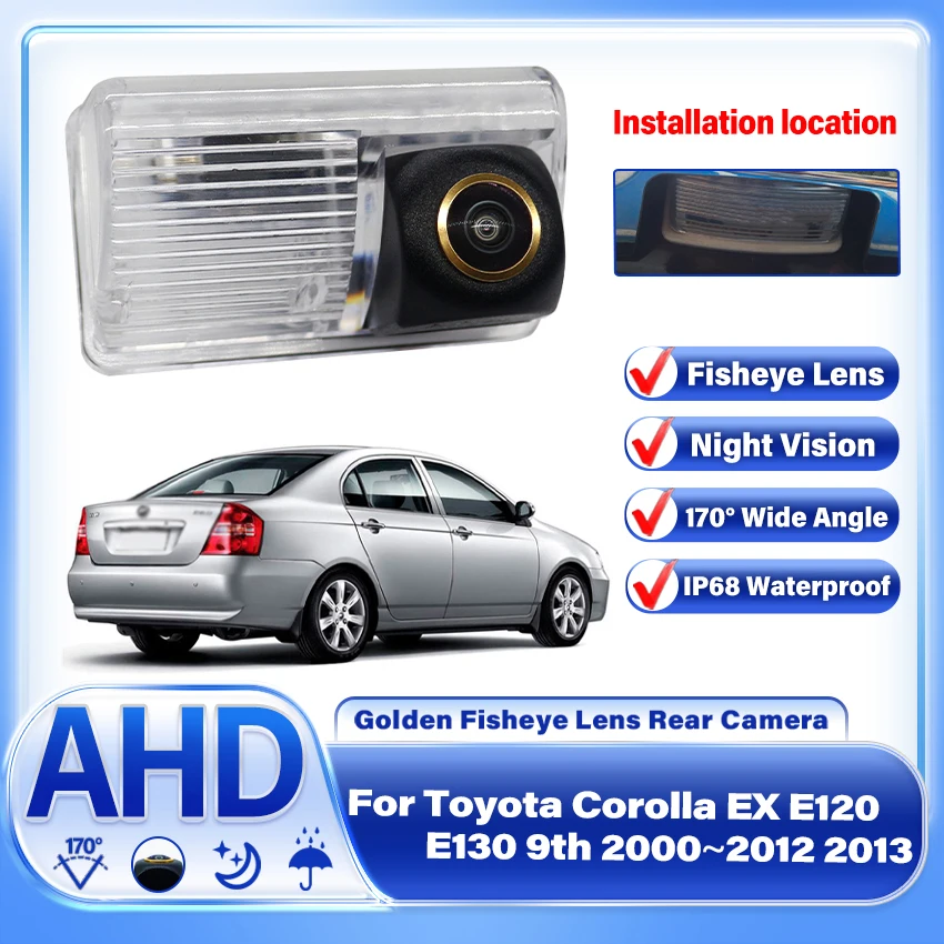 

Rear View Wide Angle Camera For Toyota Corolla EX E120 E130 9th 2000~2013 CCD HD Night Vision Backup Camera license plate Camera