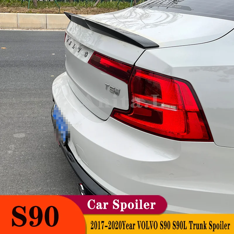 For VOLVO S90 S90L Spoiler 2017 2018 2019 2020 High Quality FRP Material Car M4 Style Rear  Wing Decorate Accessories Body Kit