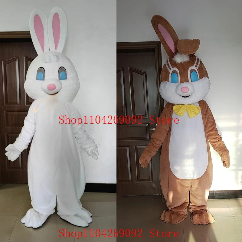 

White Rabbit Mascot Costume Cartoon Bunny Mascotter Birthday Anime Cosplay Costumes Character Party Maskote Carnival Suite