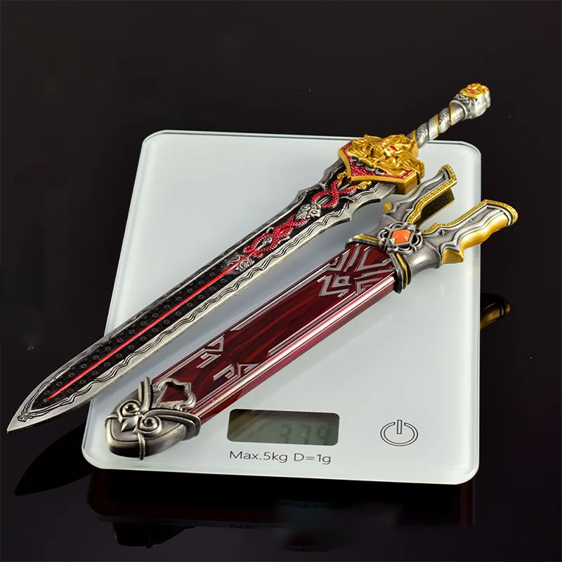 30cm Naraka: Bladepoint Sword All-metal Handicraft Ornaments Longquan Sword with Sheath Gifts Collections Game Peripherals Knife