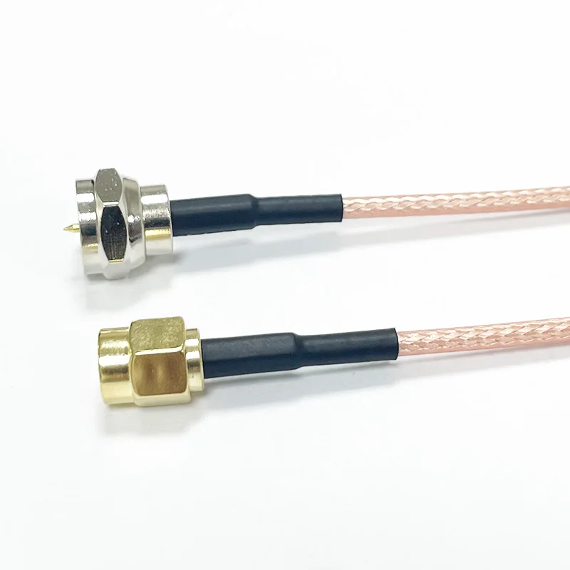 F Type Male to SMA Male Adapter Jumper RG316 50 Ohm flexible coaxial cables for TV Coax Cables