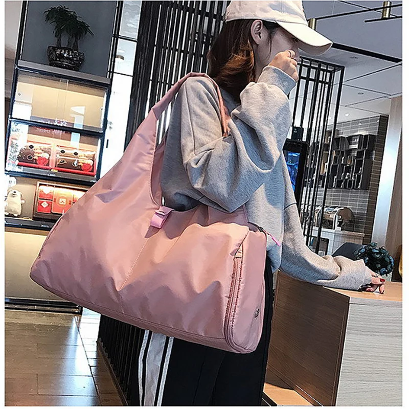 Women'S Yoga Gym Bag Tote Fitness Walise Travel Luggage Handbag Beach Swimming Weekend Shoe Pocket Outdoor Sports Shoulder Bag
