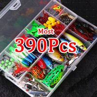 Fishing Lures Set Combo Soft/Hard VIB Crankbait Minnow Poppers Metal Jig Spoon Tackle Box for Fresh/Deep Water Bass Pike Pesca