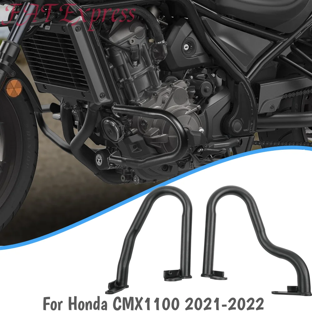 

2022 CMX 1100 Crash Bar Front Lower Bumper Motorcycle Engine Guard Protector For Honda Rebel CMX1100 2021-2024 2023 Accessories