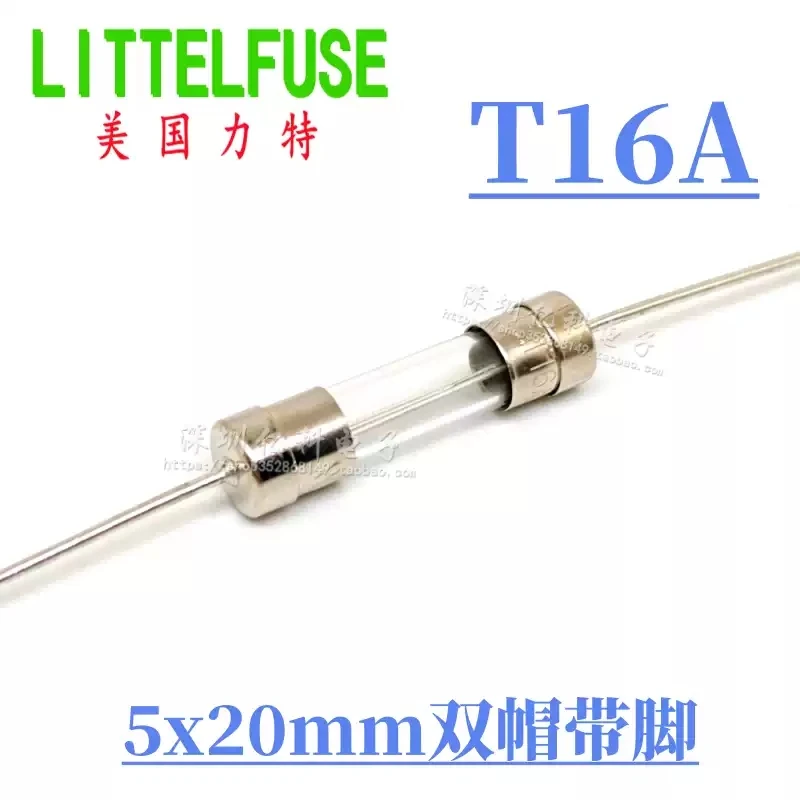 10pcs 0218016. MXEP Lite 5x20 Glass Fuse Tube T16AL250VP Delay Slow Break 250V with Pin