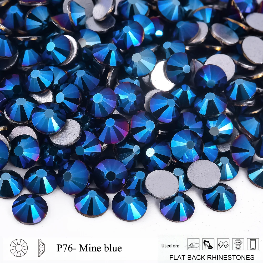 Oleeya P71-P94 SS3-SS30 Kristall Nicht-Hotfix Silber Flache Edelsteine Dekorationen DIY Glitzersteine Strass für Handarbeiten – Detail 2