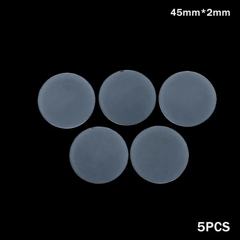 5 STKS Matte Glazen Diffuser, Frosted Ronde Platte Lampenkap voor Zacht, Zelfs Licht in LED Downlights & Zaklampen