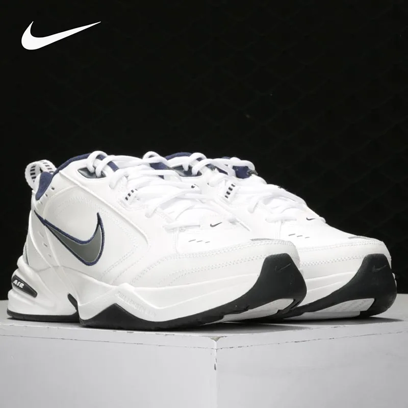 Nike 415445 102 Mens Training Shoes White Navy Full Palm Air Cushion Breathable Sports Sneakers