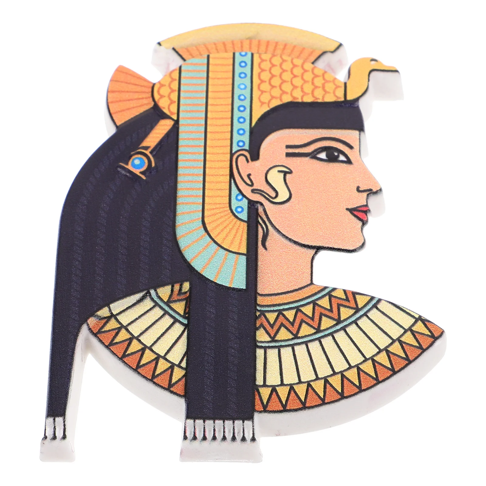 Egyptian Pharaoh Refrigerator Sticker Magnetic Souvenir Craftsmanship Intricate Details Vibrant Colors Cultural Touch History