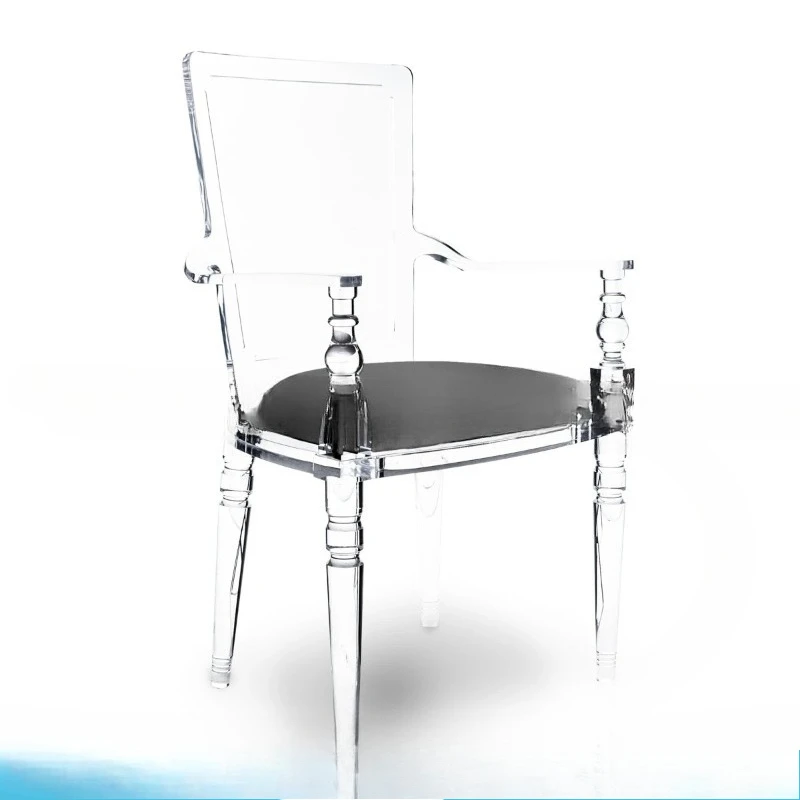 

Acrylic chair Internet celebrity wedding Crystal chair Fashion restaurant Banquet Hotel Cafe Transparent chair