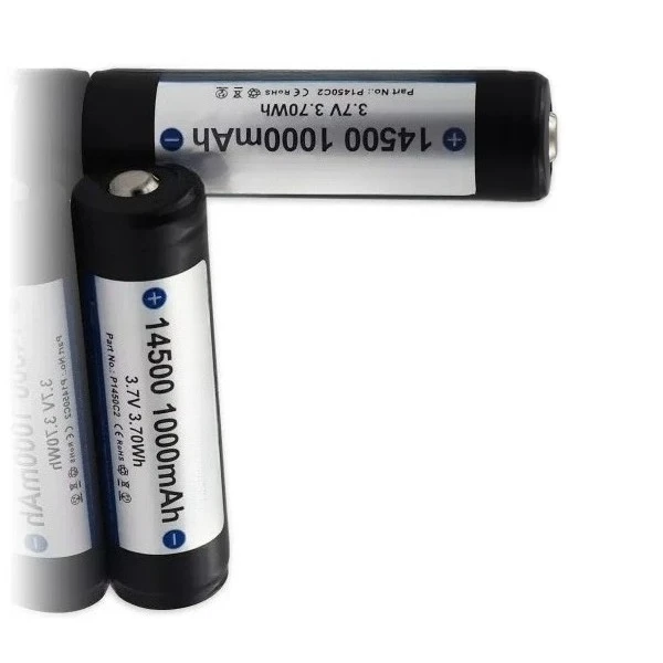 Battery for keeppower 14500 1000mAh flashlight, high capacity P1450C2