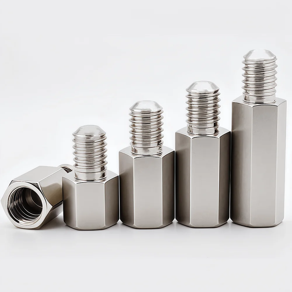 Hex impasse pcb espaçador m2 m2.5 m3 m4 m5 m6 m8 placa de aço inoxidável masculino feminino rack parafuso rosqueado pilar coluna espaçador