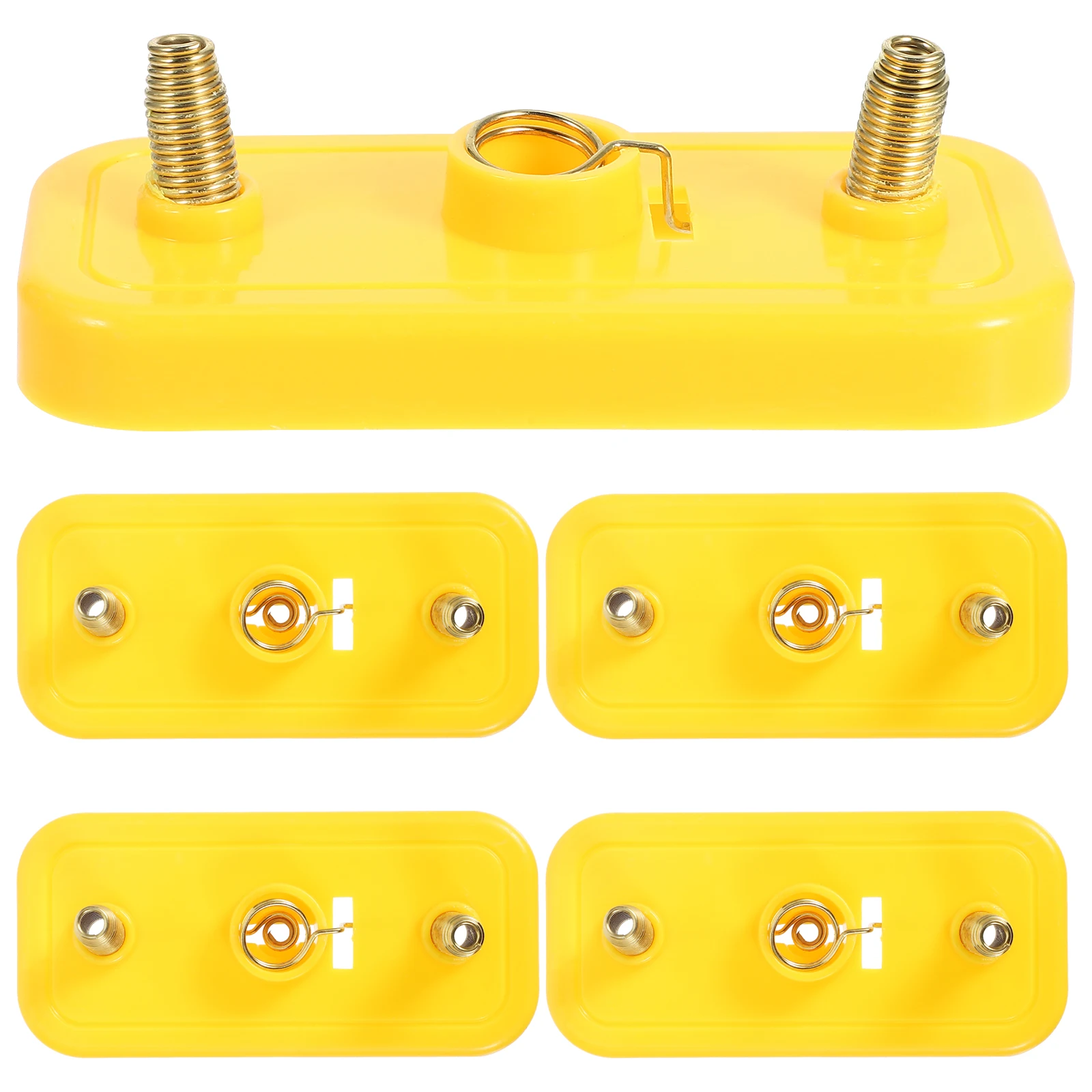 

5pcs Small Lamp Holder Spring Base for Kids Educational Physics Circuit Experiment Tools Plastic Metal Material